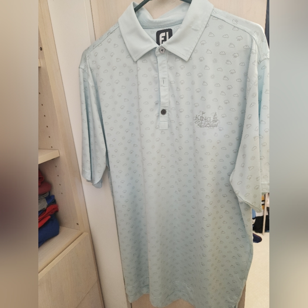 Footjoy print golf polo shirt